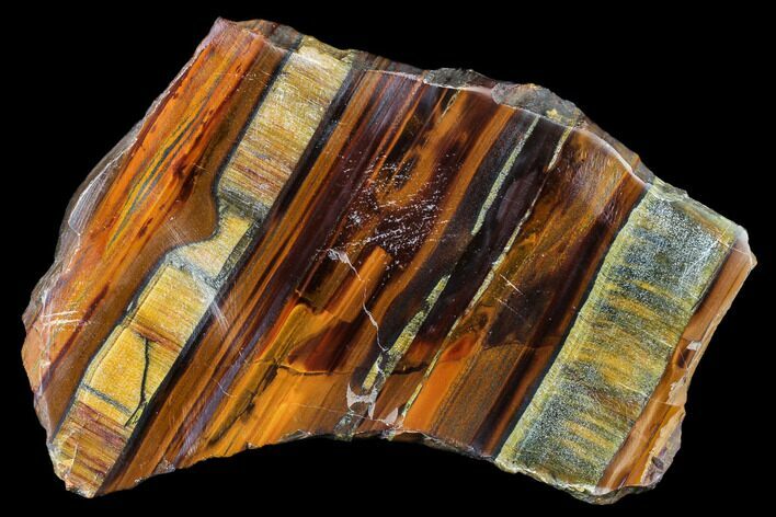 Polished Tiger's Iron Slab - South Africa #113003